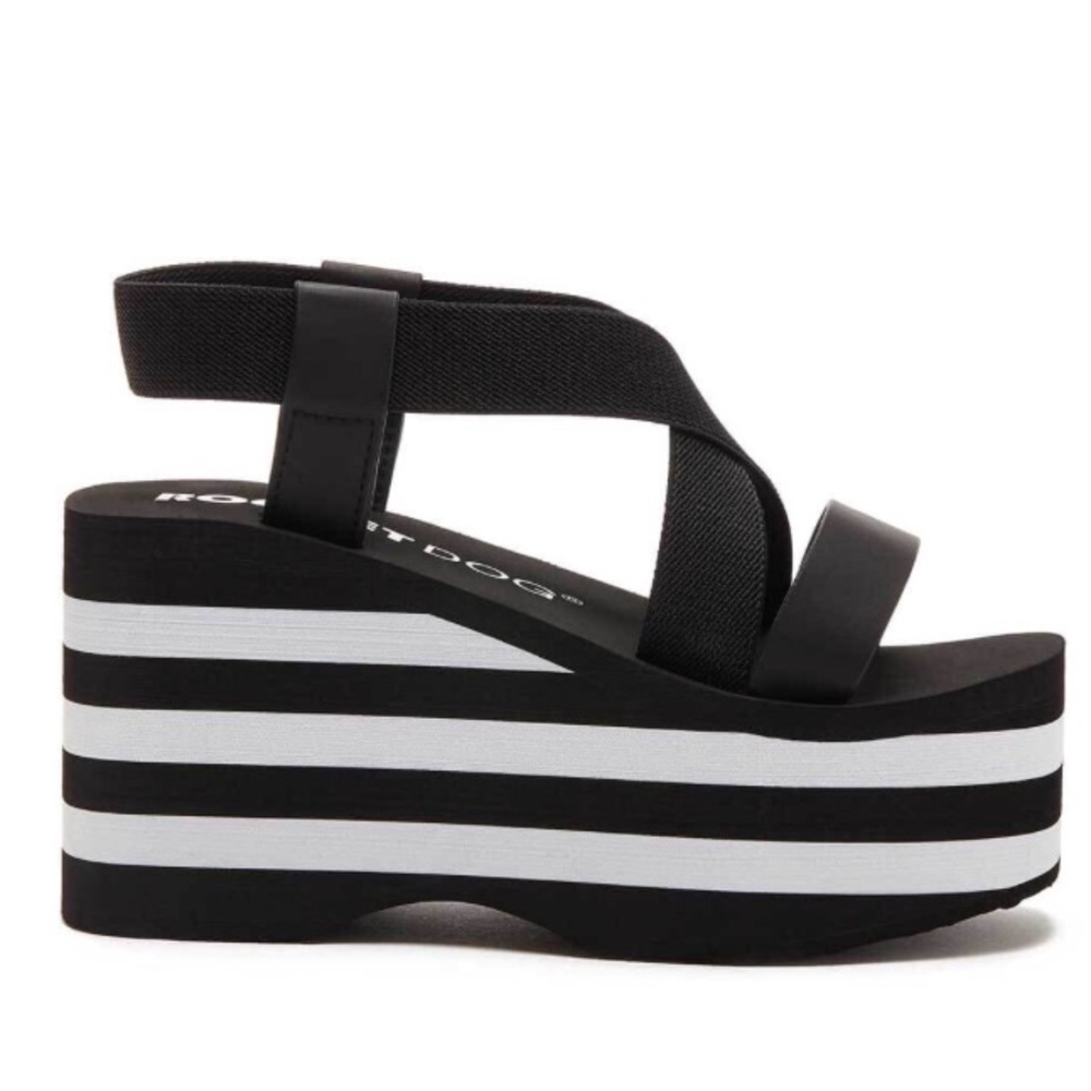 Rocketdog Bayer Black and White Wedge